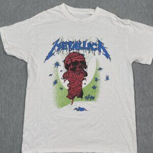 Metaliica Inspired Skull Graphic T-Shirt